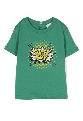 Emporio Armani Kids short-sleeve cotton T-shirt - Verde