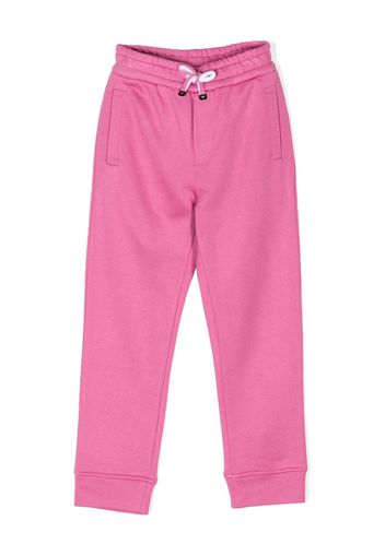 Emporio Armani Kids logo-print drawstring track pants - Rosa