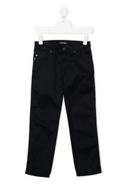 mid-rise straight jeans