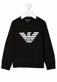 Emporio Armani Kids logo-print sweatshirt - Nero