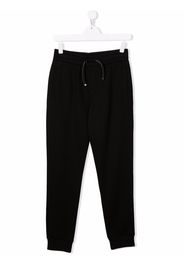 Emporio Armani Kids drawstring jersey track pants - Nero