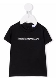 Emporio Armani Kids logo-print T-shirt - Blu