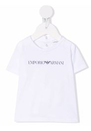 Emporio Armani Kids logo-print T-shirt - Bianco