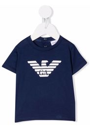 Emporio Armani Kids logo-print T-shirt - Blu