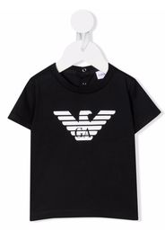 Emporio Armani Kids logo-print T-shirt - Blu