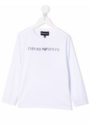 Emporio Armani Kids logo print T-shirt - Bianco