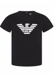 Emporio Armani Kids logo-print cotton T-shirt - Nero