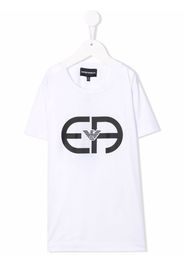 Emporio Armani Kids logo-print T-shirt - Bianco