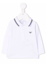 Emporio Armani Kids logo-print polo shirt - Bianco