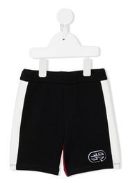 Emporio Armani Kids logo-embroidered shorts - Blu