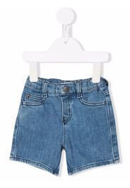 Emporio Armani Kids straight-leg denim shorts - Blu