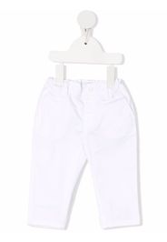 Emporio Armani Kids mid-rise elasticated-waist trousers - Bianco