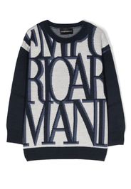 Emporio Armani Kids Maglione con stampa - Blu