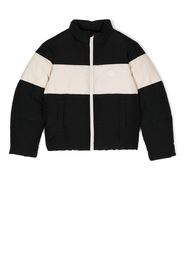 Emporio Armani Kids logo-embossed puffer jacket - Nero