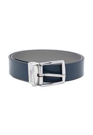 Emporio Armani Kids logo-print buckle belt - Blu