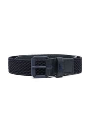 Emporio Armani Kids buckle-fastening woven belt - Blu