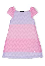 Emporio Armani Kids A-line short-sleeve dress - Rosa