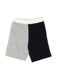 Emporio Armani Kids colour-block track shorts - Nero