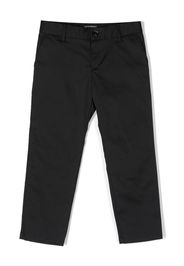 Emporio Armani Kids straight-leg cotton trousers - Blu