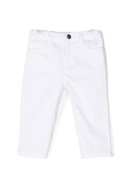 Emporio Armani Kids casual cotton trousers - Bianco