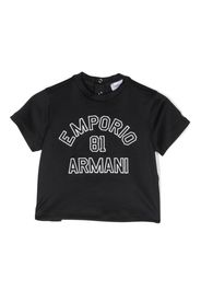 Emporio Armani Kids logo-print short-sleeved T-shirt - Blu