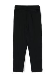 Emporio Armani Kids straight-leg cotton-blend trousers - Blu