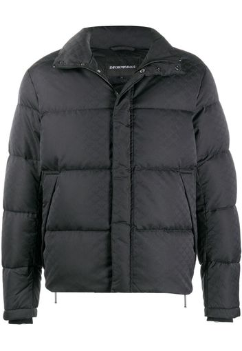 quilted down monogram coat