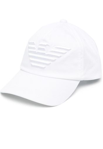 Emporio Armani raised logo baseball cap - Bianco