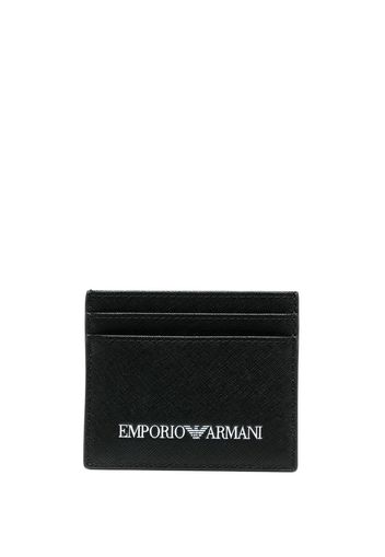 Emporio Armani logo-print cardholder - Nero