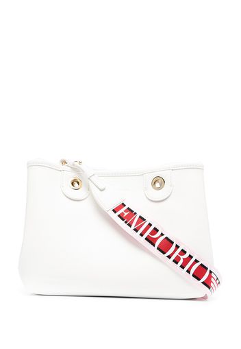 Emporio Armani MyEA striped strap bag - Bianco