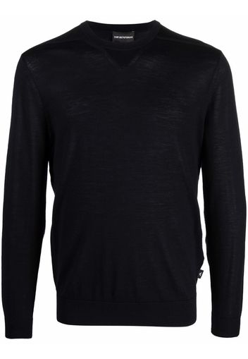 Emporio Armani crew-neck jumper - Blu