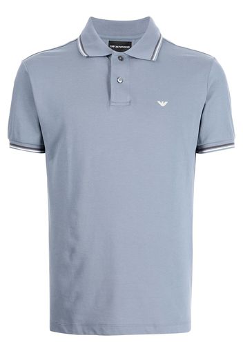 Emporio Armani Polo con ricamo - Blu