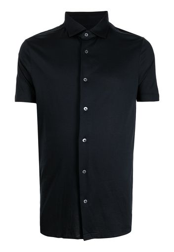 Emporio Armani button-up short-sleeved shirt - Blu