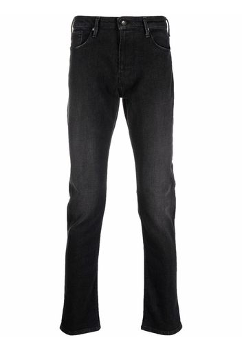 Emporio Armani slim-cut denim jeans - Nero