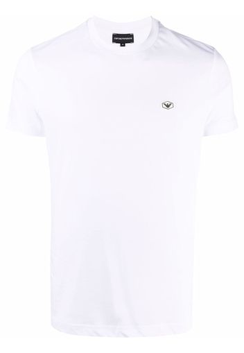 Emporio Armani logo-patch short-sleeved T-shirt - Bianco