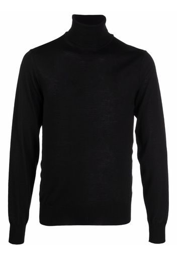 Emporio Armani roll neck knitted jumper - Nero