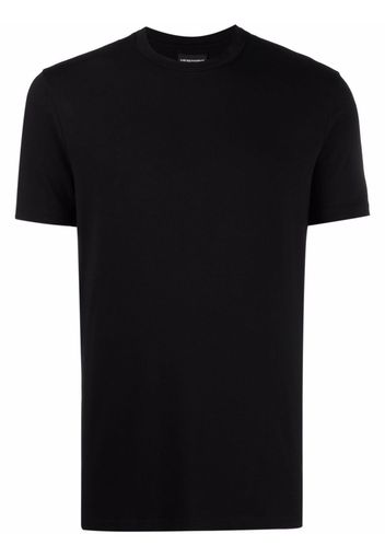 Emporio Armani logo-print crew neck T-shirt - Nero