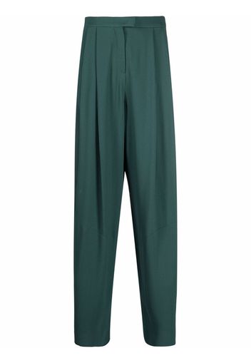 Emporio Armani pleated-waist trousers - Verde