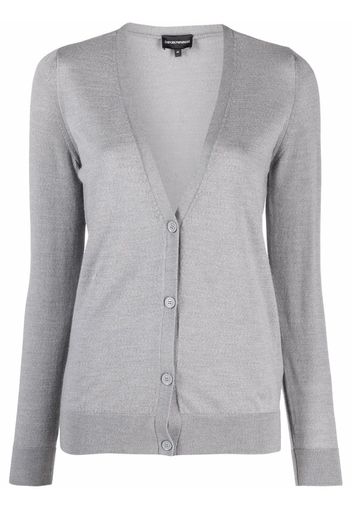 Emporio Armani v-neck cardigan - Grigio