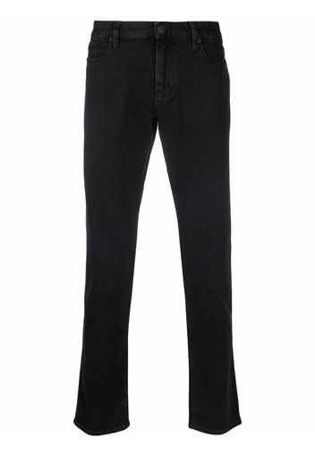 Emporio Armani low-rise slim-cut jeans - Nero