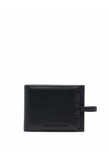 Emporio Armani pebbled-effect leather wallet - Nero