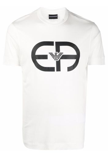 Emporio Armani logo-print short-sleeve T-shirt - Bianco