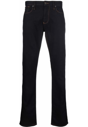 Emporio Armani mid-rise straight-leg jeans - Blu