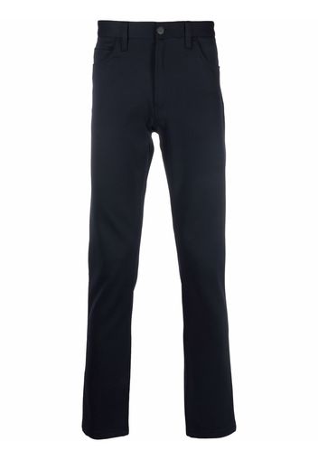 Emporio Armani straight-leg tailored trousers - Blu