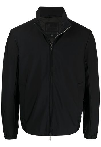 Emporio Armani Giacca aderente con zip - Nero