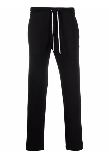 Emporio Armani drawstring logo-print trackpants - Nero