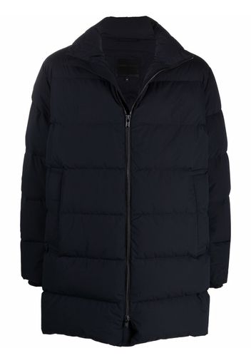 Emporio Armani quilted puffer coat - Blu