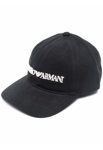 Emporio Armani embroidered-logo baseball cap - Nero