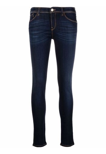 Emporio Armani Jeans skinny a vita bassa - Blu