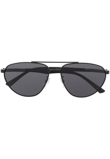 Emporio Armani tinted engraved-logo sunglasses - Nero